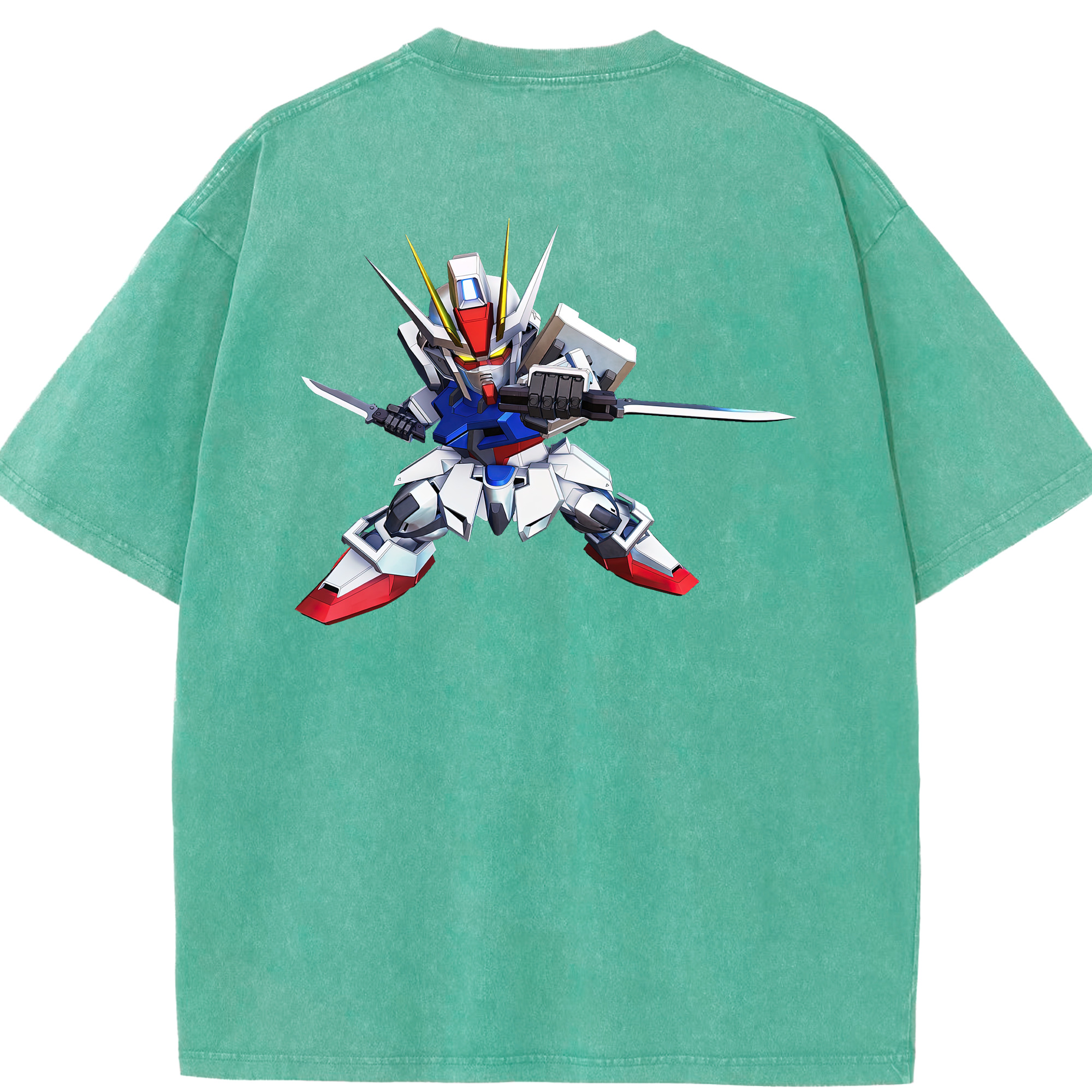 （画像用） 機動戦士ガンダム Mobile Suit Gundam 綿100% ヴィンテージ風 半袖Tシャツ（背面プリント）